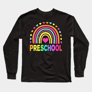 Preschool  Girls  Kids Teacher Back To School Long Sleeve T-Shirt